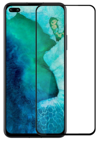 Защитное стекло для Huawei Nova 6 5D (полная проклейка), цвет: черный