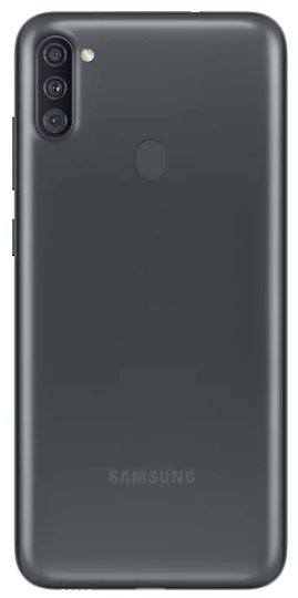 Задняя крышка (корпус) для Samsung Galaxy A11, цвет: черный