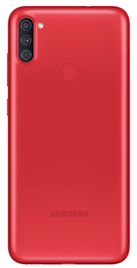 Задняя крышка (корпус) для Samsung Galaxy A11, цвет: красный