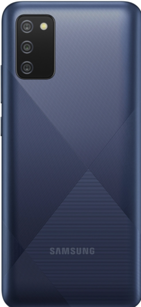 Задняя крышка (корпус) для Samsung Galaxy A02s, цвет: синий