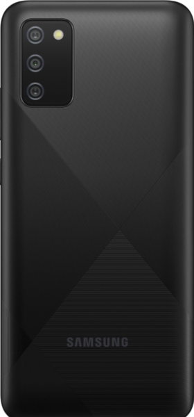 Задняя крышка (корпус) для Samsung Galaxy A02s, цвет: черный