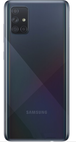 Задняя крышка (корпус) для Samsung Galaxy A71 (SM-A715F), цвет: черный