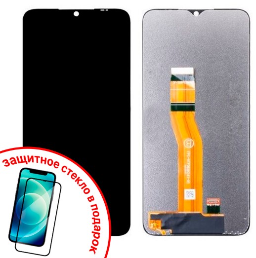 Экран для Huawei Honor X6 с тачскрином, цвет: черный + ПОДАРОК