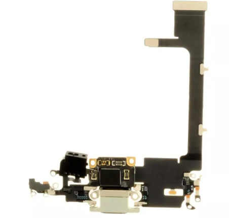 Шлейф разъема зарядки для Apple iPhone 11 Pro (Charge Conn), цвет: белый