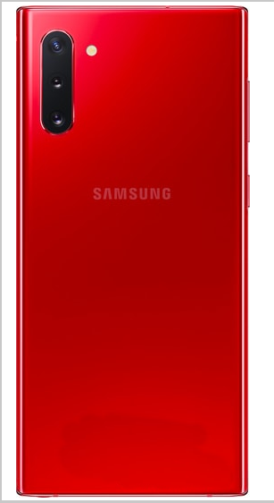 Задняя крышка (корпус) для Samsung Galaxy Note 10, цвет: красный
