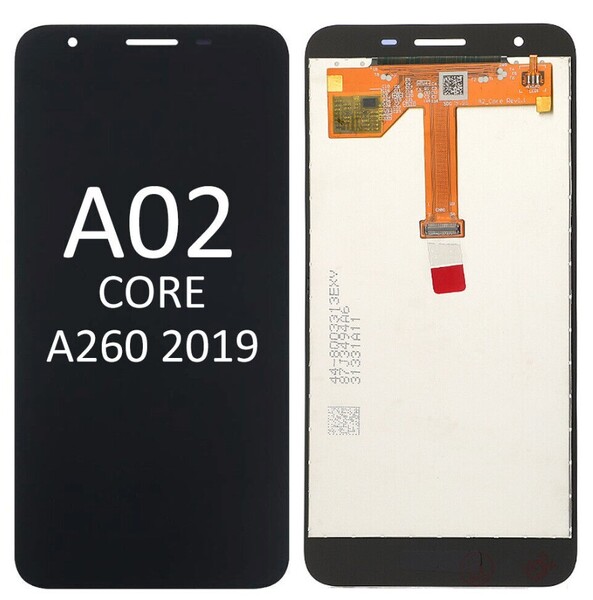 Экран для Samsung Galaxy A02 core с тачскрином, цвет: черный, оригинальный