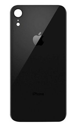 Задняя крышка (стекло) для Apple iPhone XR, цвет: черный