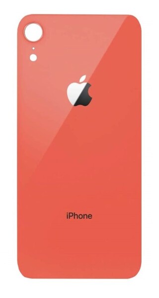 Задняя крышка (стекло) для Apple iPhone XR, цвет: коралловый