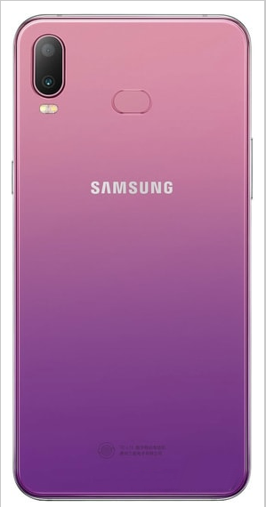 Задняя крышка (корпус) для Samsung Galaxy A6s (SM-G6200), цвет: фиолетовый
