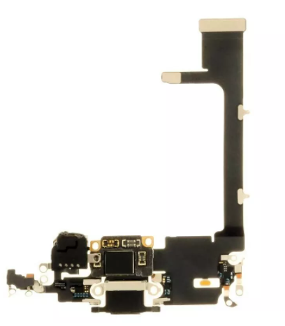 Шлейф разъема зарядки для Apple iPhone 11 Pro (Charge Conn), цвет: черный