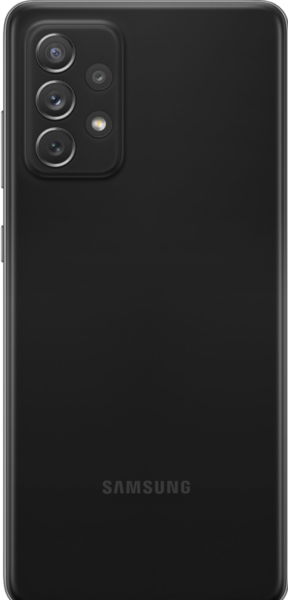 Задняя крышка (корпус) для Samsung Galaxy A72, цвет: черный