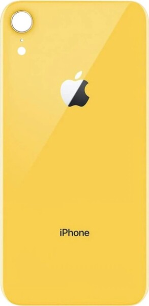 Задняя крышка (стекло) для Apple iPhone XR, цвет: желтый