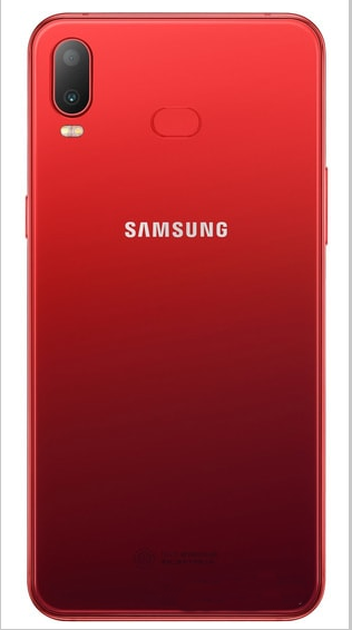 Задняя крышка (корпус) для Samsung Galaxy A6s (SM-G6200), цвет: красный