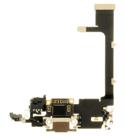 Шлейф разъема зарядки для Apple iPhone 11 Pro (Charge Conn), цвет: золото