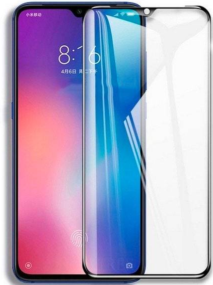 Защитное стекло для Xiaomi Mi 9 Pro 5D (полная проклейка), цвет: черный