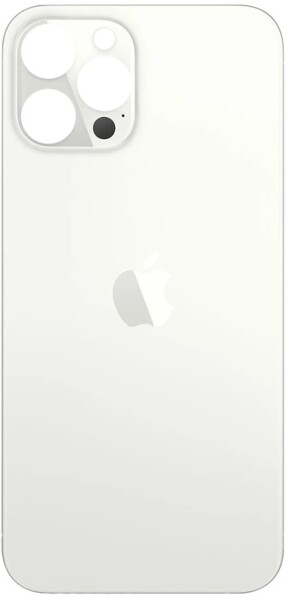 Задняя крышка (стекло) для Apple iPhone 12 Pro, цвет: белый (оригинал) (широкое отверстие под камеру)
