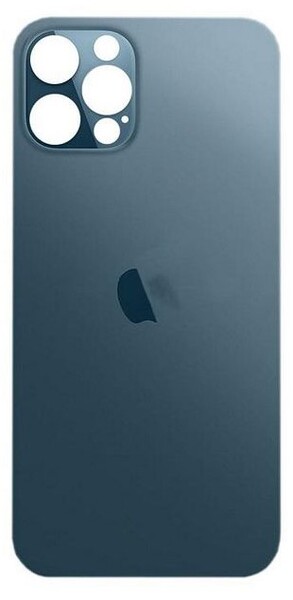Задняя крышка (стекло) для Apple iPhone 12 Pro, цвет: синий (оригинал) (широкое отверстие под камеру)