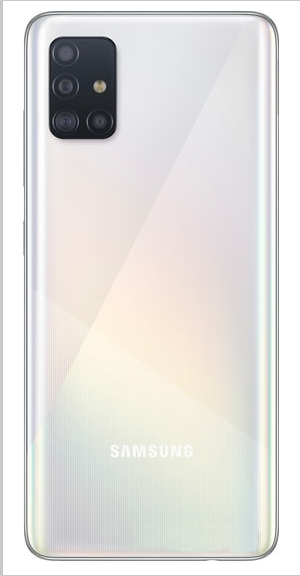 Задняя крышка (корпус) для Samsung Galaxy A51 (SM-A515F), цвет: белый