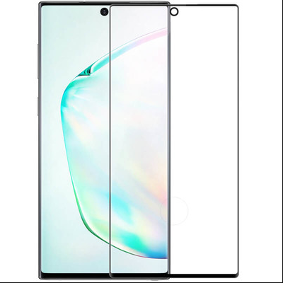 Защитное стекло для Samsung Galaxy Note 10 5D (полная проклейка), цвет: черный