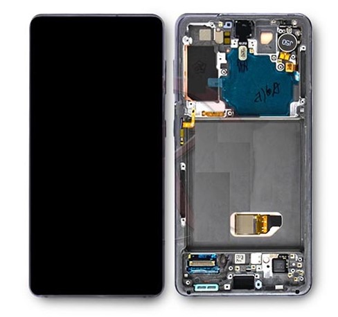 Экран для Samsung Galaxy S21 с тачскрином, цвет: черный