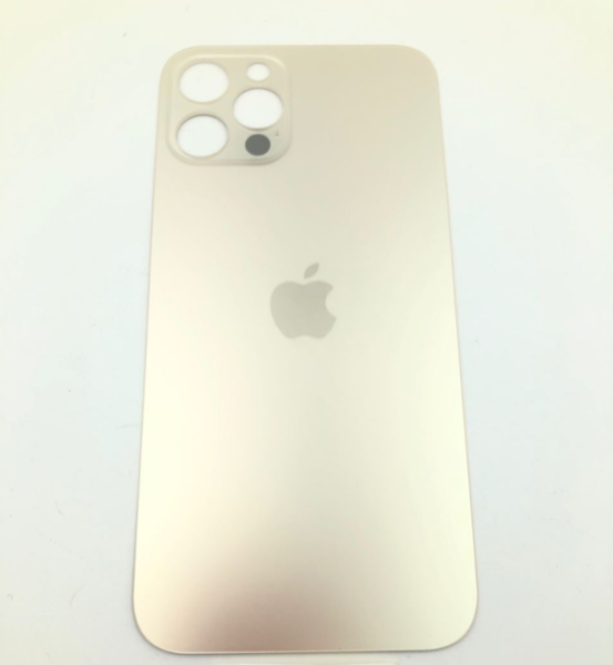 Задняя крышка (стекло) для Apple iPhone 12 Pro, цвет: золото (оригинал) (широкое отверстие под камеру)
