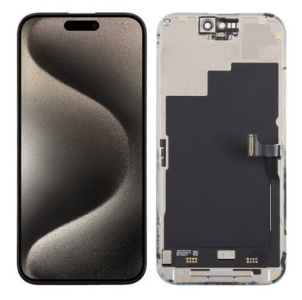 Экран для Apple iPhone 16 Pro с тачскрином, цвет: черный (оригинал) + ПОДАРОК