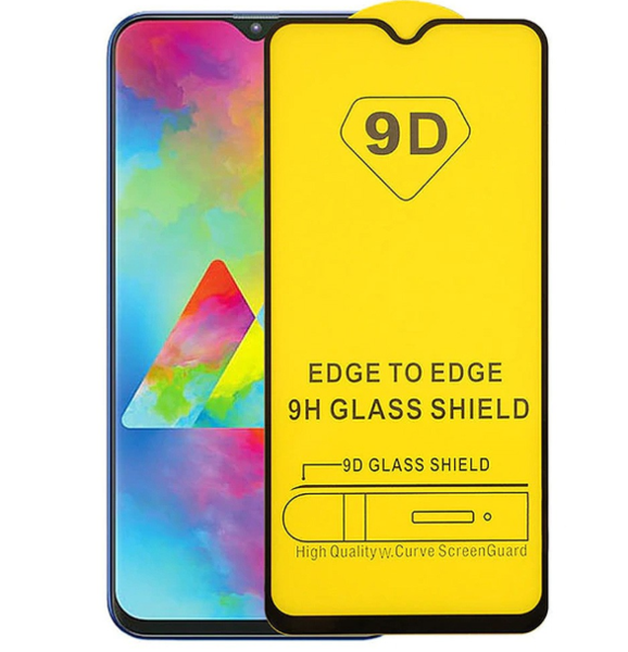Защитное стекло для Samsung Galaxy M30 (SM-M305F) 5D (полная проклейка), цвет: черный