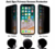 Антишпионское защитное стекло для Apple iPhone XS 5D (полная проклейка), цвет: черный