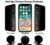 Антишпионское защитное стекло для Apple iPhone 11 Pro 5D (полная проклейка), цвет: черный