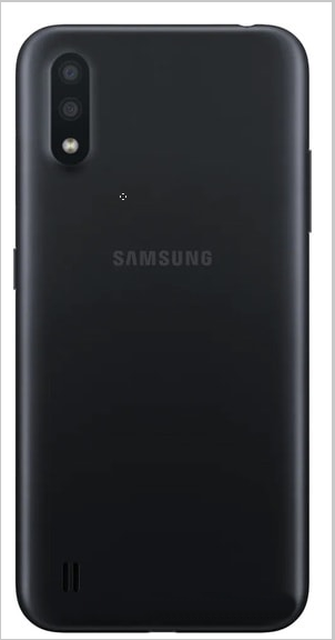Задняя крышка (корпус) для Samsung Galaxy A01 (SM-A015F), цвет: черный