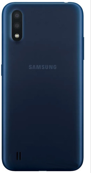 Задняя крышка (корпус) для Samsung Galaxy A01 (SM-A015F), цвет: синий