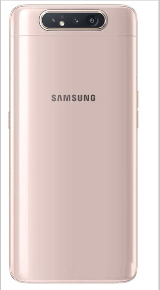Задняя крышка (корпус) для Samsung Galaxy A80 (SM-A805F), цвет: розовый