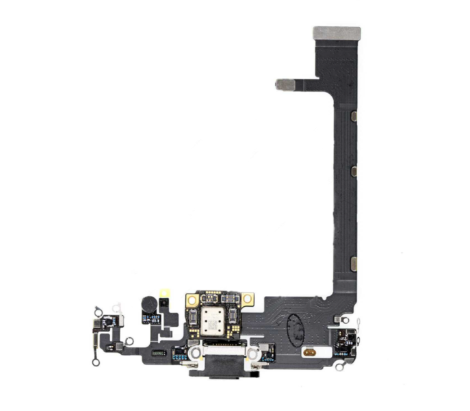 Шлейф разъема зарядки для Apple iPhone 11 Pro Max (Charge Conn), цвет: черный