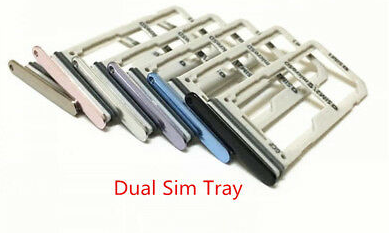 Sim-слот (сим-лоток) для Samsung Galaxy S8 Dual, цвет: серебро