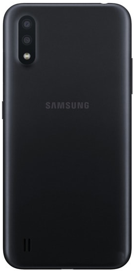 Задняя крышка (корпус) для Samsung Galaxy M01, цвет: черный