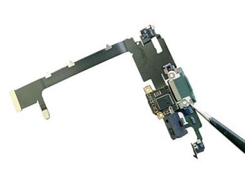 Шлейф разъема зарядки для Apple iPhone 11 Pro Max (Charge Conn), цвет: зеленый