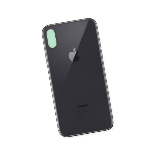 Задняя крышка для Apple iPhone X, цвет: черный